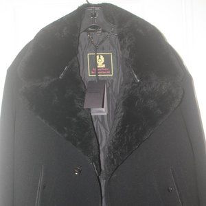 Men's Black Shearling Trail Jacket Size US44/IT54